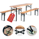 Stagecaptain Hirschgarten Bierzeltgarnitur 2 x Bank und Tisch, Länge 177 cm  - Retoure (Zustand: gut)
