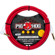 Pig Hog Hex Series Silent Kabel 3m Winkel Candy Apple Red