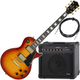 Rocktile Pro L-200OHB E-Gitarre Orange Honey Burst AK30A Set