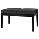 Classic Cantabile Banc De Piano Double Siège Noir Brillant