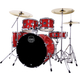 Mapex Comet Pro Pack Stage Drum Kit Infra Red