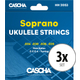 Cascha 2053 Soprano Ukulele Strings 3x Set