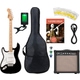 Squier Sonic Stratocaster LH Black Starter Set