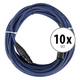 Pronomic Stage DMX3-10 DMX-kabel 10m 10x set