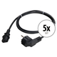 Pronomic EUIEC-1.5 IEC power cable 1.5m 5x SET