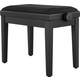 Classic Cantabile Banquette De Piano Modèle A Noir Mat Velours Noir