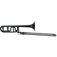Classic Cantabile MardiBrass Kunststof Bb/F-kwarttrombone mat-zwart
