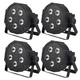 Showlite FLP-5x8W Flatline Panel LED Scheinwerfer RGBW 4x Set