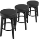 Classic Cantabile Pubkruk Gitaarkruk Zwart Mat 3x Set