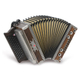 Strasser 4/III Hoamat Acordeón G-C-F-B, con X-Bass, Roble Ahumado