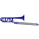 Classic Cantabile MardiBrass Kunststof Bb/F-kwarttrombone blauw