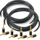Cable de Altavoz Pronomic con Conectores Banana Huecos 5m Juego de 2