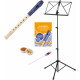 Moeck Recorder 1023 Flauto 1 Plus Baroque Blue Set