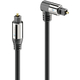 Sonero optisches S/PDIF Toslink Kabel 1x90° Stecker 1,50m