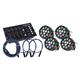 4x Showlite SPS-121 LED Smart Party Spot en Set con Controlador DMX y Cable