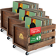 Stagecaptain SPKB-100 BN Caja para Discos "Emil" de Bambú Marrón 3x Set
