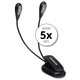 Set de 5 Lampes de Pupitre Showlite Bright Light 4 LED