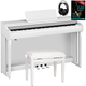 Yamaha CLP-825 WH Digitalpiano wit mat Set