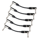 Pronomic Stage INST-A-015 Patchkabel Haakse Connector 0,15 m zwart 5x Set