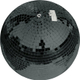 Eurolite Palla Specchiata 50 cm Nera