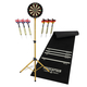 Stagecaptain DBS-1715 BullsEye Pro Bersaglio da Freccette + Set Supporto e Tappetino Oro