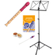 Mollenhauer Fipple "Tere" Flûte à Bec Soprano Baie Baroque Set