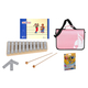 Set de Educación Musical Temprana Sonor con Cuaderno Tina y Tobi, Glockenspiel GP, Bolsa de Partituras Rosa y Lápices