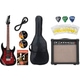 Ibanez GRX70QA-TRB Transparent Red Burst Starter Set