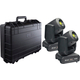 Algam Lighting MS60 LED 60W Spot Moving Head Case Set