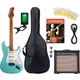 Jet Guitars JS-300 Chitarra Elettrica Sea Foam Green Set