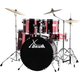 XDrum Semi 22" Standard Batteria Lipstick Red Set incl. Supporto a Braccio + Piatti Crash