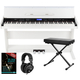 FunKey DP-88 II Digitalpiano wit Set met Keyboardbank, Koptelefoon en Pianoles