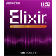 Elixir 16027 Cuerdas Acústicas De Bronce Fosforado Nanoweb Custom Light