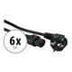 Cavo di Alimentazione IEC Safelock Kirstein 1 m Set da 6