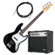 Rocktile Fatboy II BK E-Bass Black Set Amplificatore
