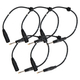 Pronomic Stage JMXM-0.5 Câble Audio Mono Jack/XLR 0,5m Noir Lot de 5