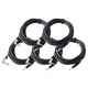 Pronomic Stage INST-A-10 Cable Jack Angulado 5x Set 10m, 1,5mm