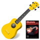 Classic Cantabile US-100 YE Ukulele Soprano Amarillo Set Incl. Manual