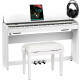 Roland F701-WH Digitalpiano Weiß Set