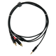 Pronomic Stage J3RC-1,5m Câble Audio 3,5mm Stereo Jack/Cinch 1,5m noir