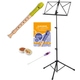 Mollenhauer Fipple "Lere" Flûte à Bec Soprano Vert Pomme Baroque Set