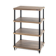 Solidsteel S3-4 HiFi Audio Rack Walnut