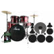 XDrum Rookie 22" Fusion Drum Set Ruby Red plus Mute Set
