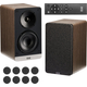 ELAC Debut ConneX B41 Cassa Attiva Walnut Set Oehlbach