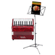 Classic Cantabile Secondo Accordéon Enfant 8 Basses Set Rouge