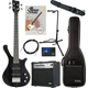 Rocktile TB-4 MBK Traveler Bajo Eléctrico Negro Mate Super Set