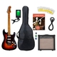 Jet Guitars JS300 Chitarra Elettrica Sunburst Set