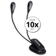 Showlite Bright Light 4 LED Lampe de Pupitre 10 pièces