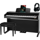 Classic Cantabile DP-210 SM E-Piano Zwart Mat Set incl. Bank, Koptelefoon en School