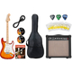 Set Iniziale Squier Affinity Stratocaster FMT HSS Sienna Sunburst